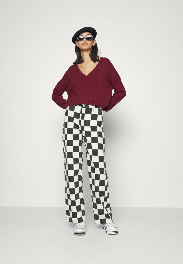 Best Pirce โ๏ธ Hollister Co. FABBA V NECK - Jumper - Zinfandel ๐ - Image 2