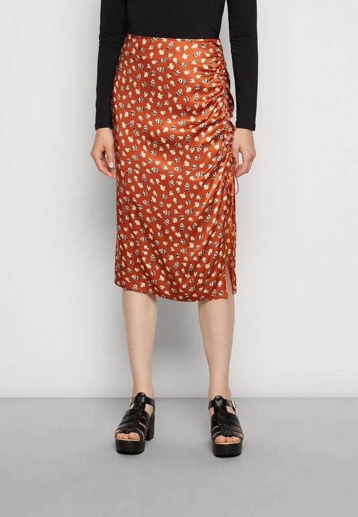 Flash Sale ๐ Hollister Co. MIDI ๐ SKIRT WITH SIDE CINCH - Pencil ๐ SKIRT - Sequoia ๐