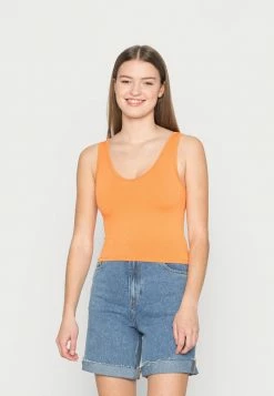 Cheapest ๐ Hollister Co. BARE SEAMLESS V TANK - Top - Apricot Nectar โ๏ธ