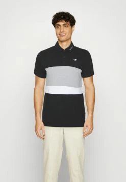 Coupon ๐ฅ Hollister Co. BLOCKING CHAIN - Polo ๐ Shirt - Black ๐