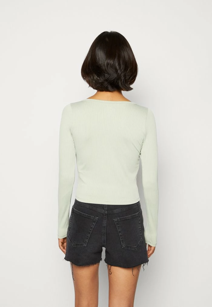 Best deal ๐ Hollister Co. SLIM SWEETHEART NECK - Cardigan - Desert Sage ๐คฉ - Image 3
