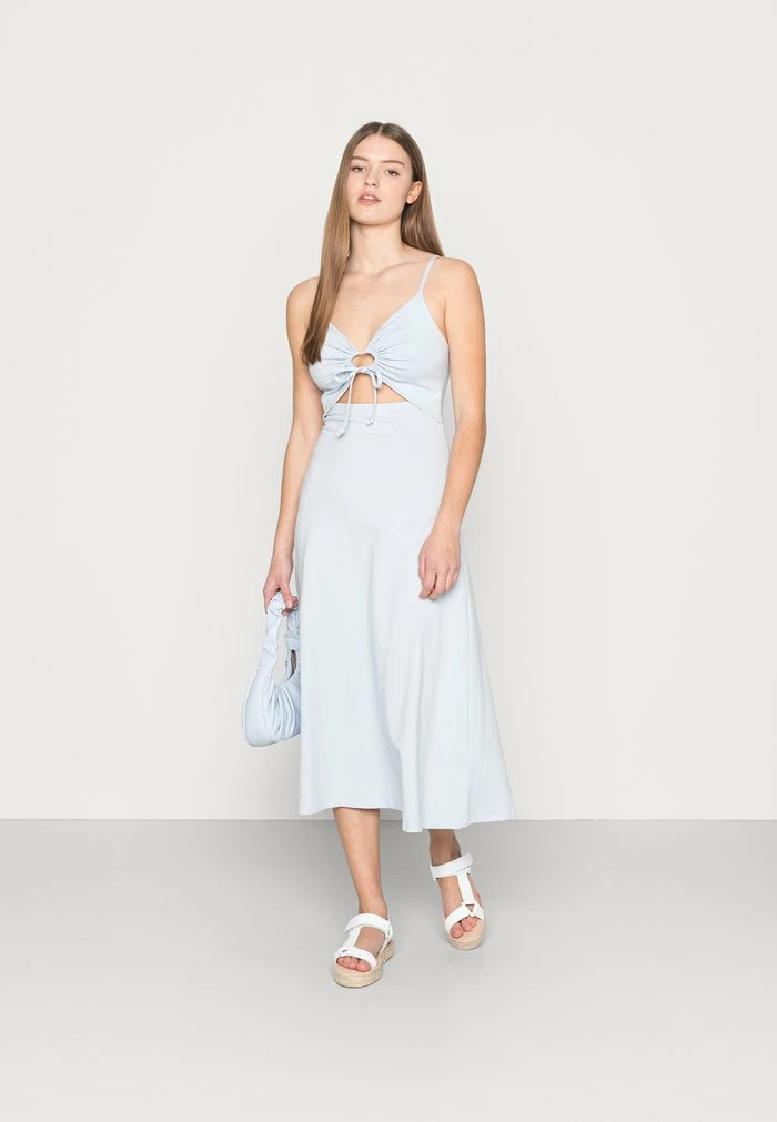 Hot Sale 🛒 Hollister Co. BARE CUTOUT MIDI 👗 DRESS - Jersey 👗 DRESS - Xenon Blue 😍 - Image 2