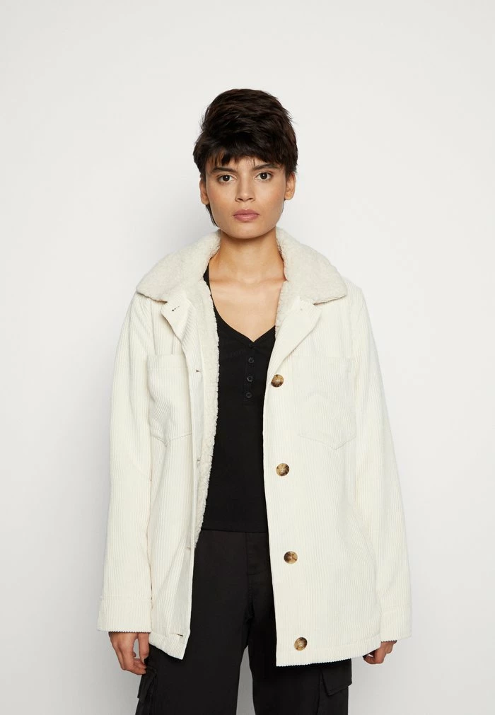 Best Pirce โจ Hollister Co. SHACKET STATEMENT - Light Jacket - Off-white ๐คฉ