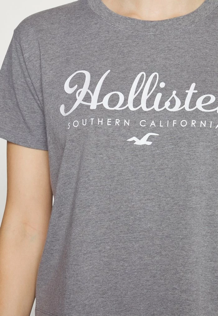 Best deal 💯 Hollister Co. TIMELESS - Print T-shirt - Grey 🌟 - Image 6