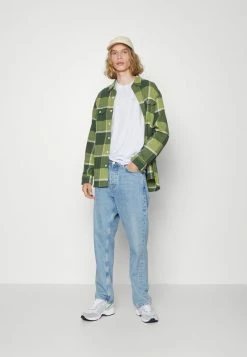 Promo 🧨 Hollister Co. CREWNECK 3 PACK - Basic T-shirt - Whtie/tan/black 👍