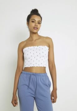 Flash Sale ๐ Hollister Co. SMOCKED TIE BACK TUBE - Top - White ๐