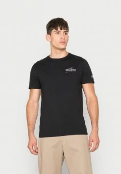 Outlet 🎁 Hollister Co. CREW TAPES - Print T-shirt - Black 🎁