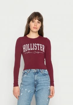 Wholesale ⌛ Hollister Co. HERITAGE BABY - Long Sleeved Top - Burg 🔥