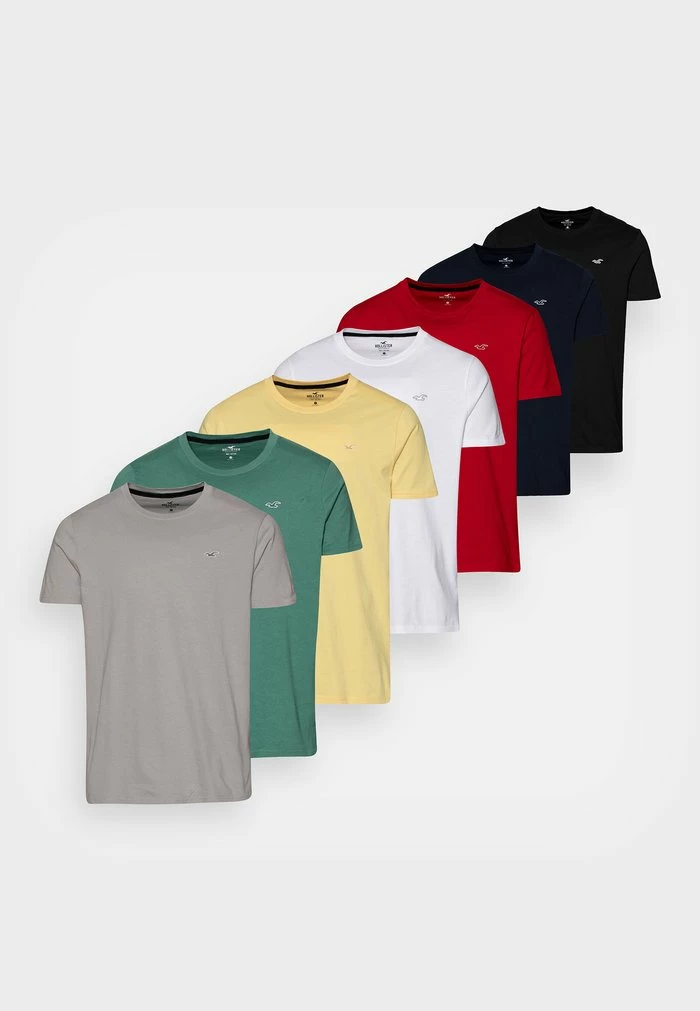 Top 10 ๐ฅ Hollister Co. 7 PACK - Basic T-shirt - Bordeaux/light Blue/green/yellow/grey/white/blue ๐ - Image 6