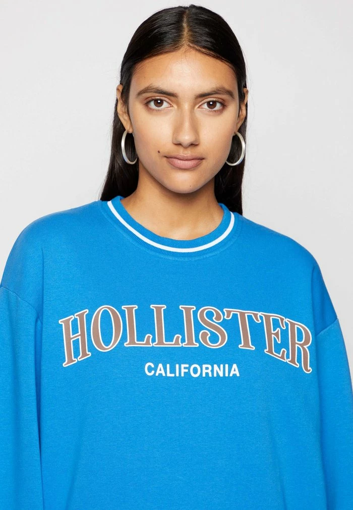 New ???? Hollister Co. OVERSIZED CREW - Sweatshirt - Strong Blue ???? 8 New ???? Hollister Co. OVERSIZED CREW - Sweatshirt - Strong Blue ???? - Image 6