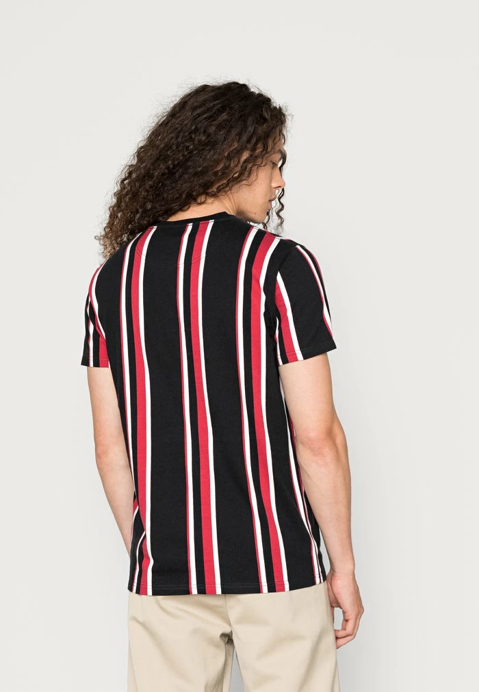 Best Sale 🛒 Hollister Co. STORE STRIPES CREW - Print T-shirt - Black/red ⭐ - Image 3