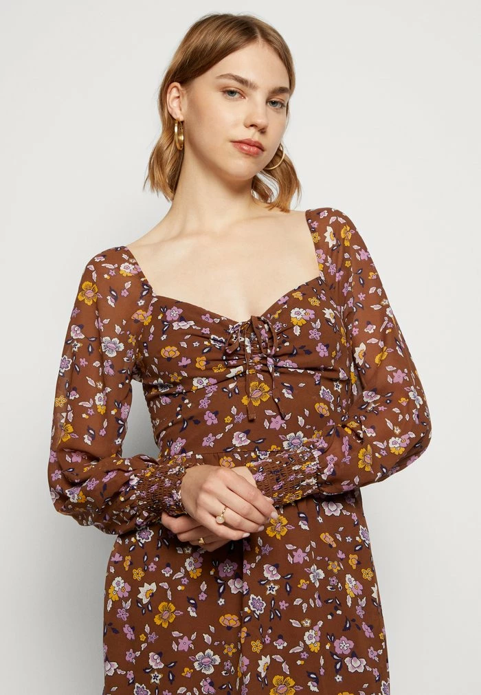 Discount ๐ฏ Hollister Co. SHORT ๐ DRESS - Day ๐ DRESS - Brown/multi-coloured โค๏ธ - Image 4