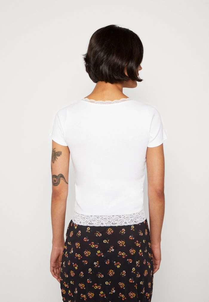 Discount 😀 Hollister Co. BABY TEE 2-PACK - Print T-shirt - Bright White 😀 - Image 3