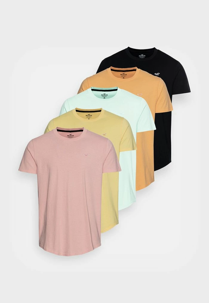 Coupon ๐ Hollister Co. 5 PACK - Basic T-shirt - Light Pink/yellow/black/green/orange ๐ฏ - Image 6