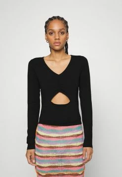 Wholesale 😀 Hollister Co. Long Sleeved Top - Black 🎁