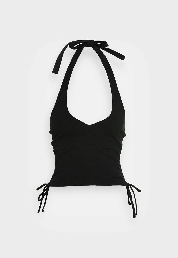Best reviews of ๐ Hollister Co. DOUBLE SIDE CINCH HALTER - Top - Casual Black โจ - Image 4