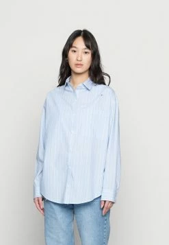 Best deal 🔔 Hollister Co. PREP 👕 SHIRTING - Button-down Blouse - Blue/white 🥰