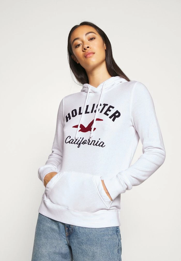Best Sale โ Hollister Co. TERRY TECH CORE - Hoodie - White ๐ - Image 4