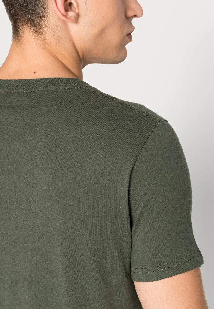 Buy 😉 Hollister Co. MUSCLE FIT CREW 3PACK - Basic T-shirt - Grey/green/navy 😀 - Image 7