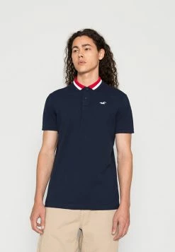Wholesale 😉 Hollister Co. ICONIC TIPPING WEBEX - Polo 👚 Shirt - Navy ✨