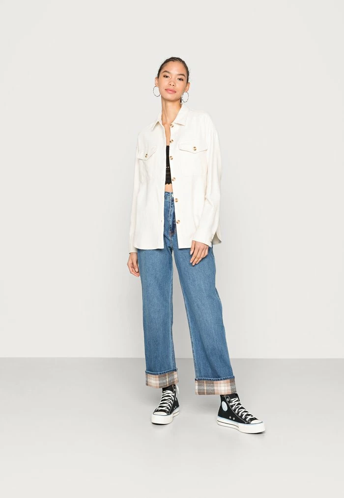 Cheapest ๐ Hollister Co. Button-down Blouse - Cream โค๏ธ - Image 2