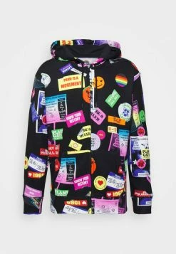 Hot Sale โ๏ธ Hollister Co. PRIDE UNISEX - Zip-up Sweatshirt - Black โ๏ธ