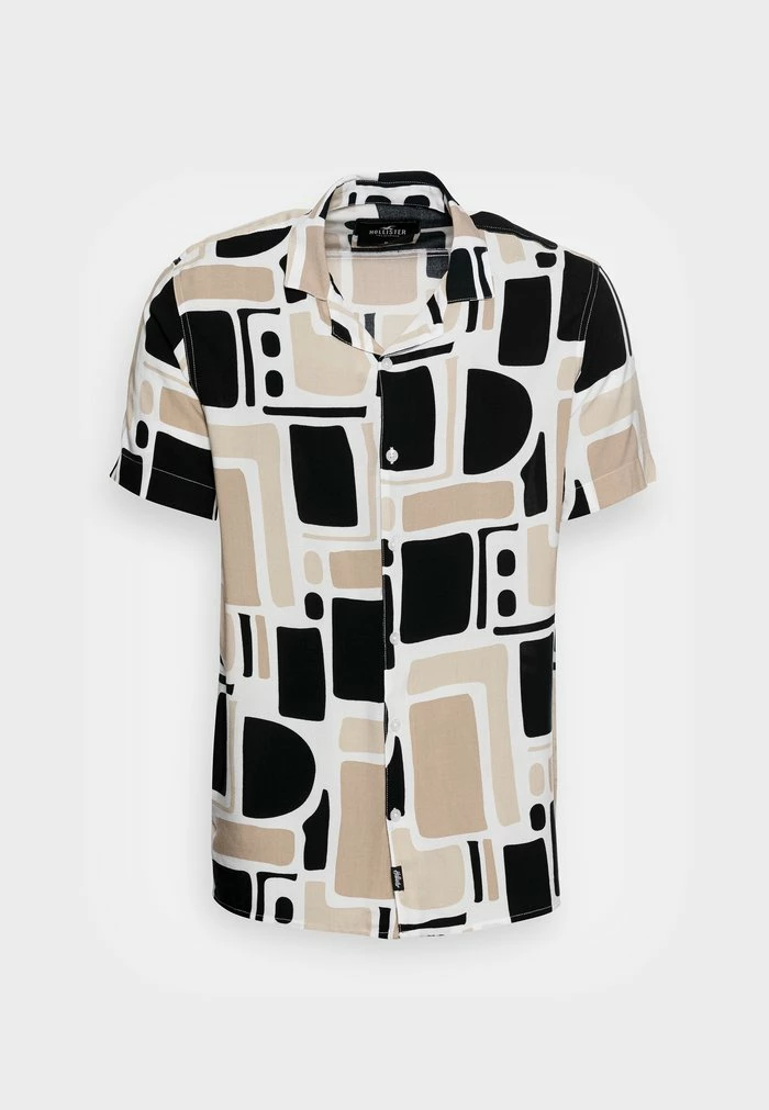 Hot Sale ๐ Hollister Co. CONVERSATIONALS - ๐ Shirt - Tan Abstract ๐ - Image 4