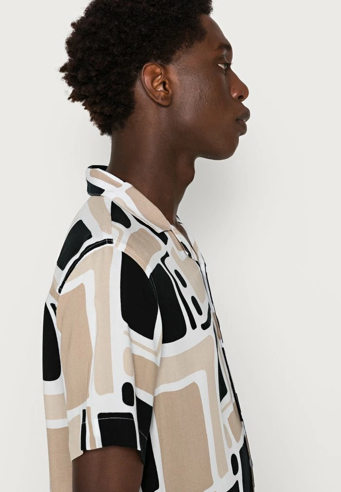 Hot Sale ๐ Hollister Co. CONVERSATIONALS - ๐ Shirt - Tan Abstract ๐ - Image 5