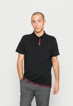 New 🤩 Hollister Co. WEBEX ADGP GRAPHICS - Polo 👕 Shirt - Black ✨