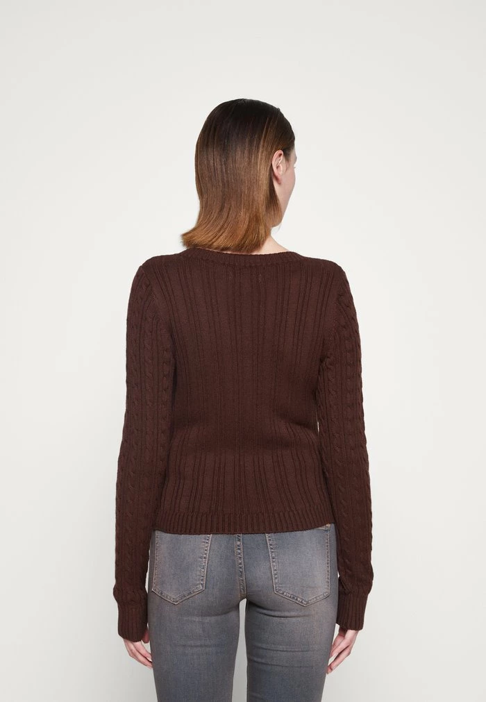 Brand new ✨ Hollister Co. ICON CABLE V NECK - Jumper - Chicory Brown ???? 5 Brand new ✨ Hollister Co. ICON CABLE V NECK - Jumper - Chicory Brown ???? - Image 3