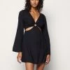 Best reviews of ⌛ Hollister Co. EMEA FRONT CUTOUT 👗 DRESS - Day 👗 DRESS - Black 😉