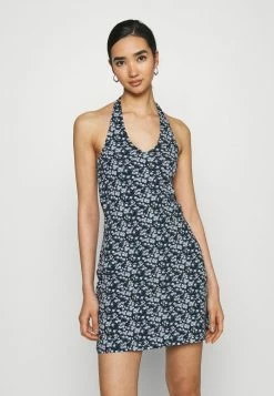 Brand new 😀 Hollister Co. WEBEX HALTER SHORT 👗 DRESS - Shift 👗 DRESS - Navy Ground 🤩