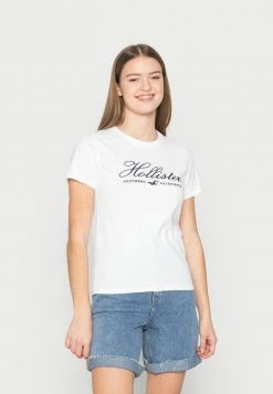 New 🌟 Hollister Co. Print T-shirt - White 🔔