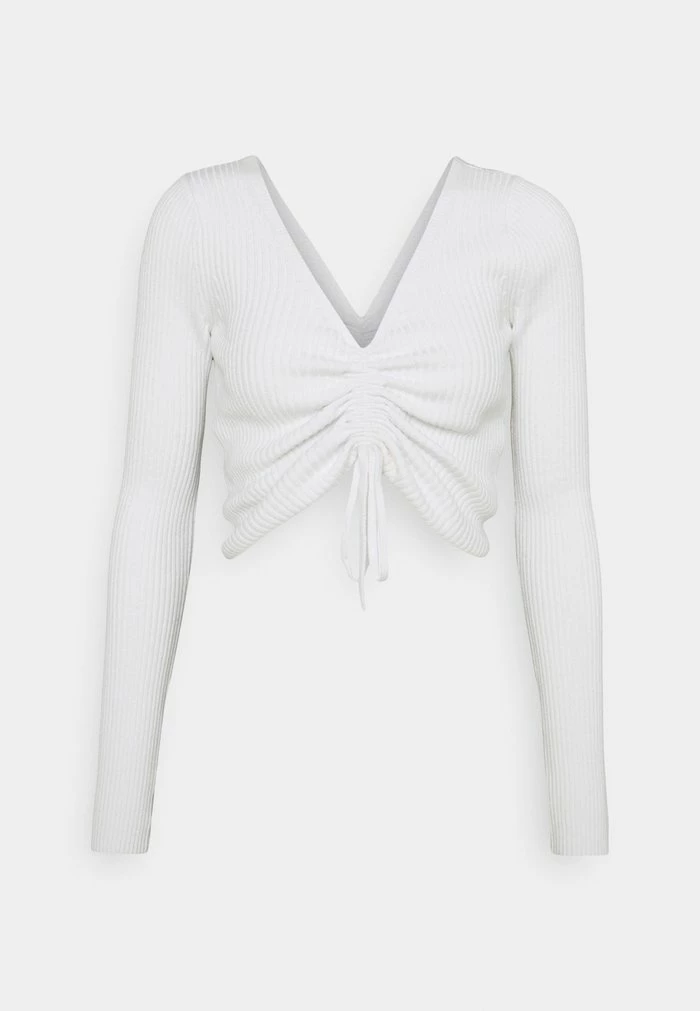 Best Pirce ๐ Hollister Co. SLIM CINCH FRONT N BACK - Jumper - White ๐ - Image 6