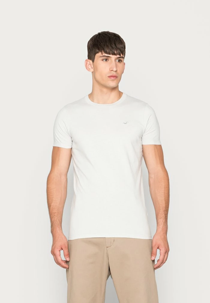 Buy 😉 Hollister Co. MUSCLE FIT CREW 3PACK - Basic T-shirt - Grey/green/navy 😀 - Image 4