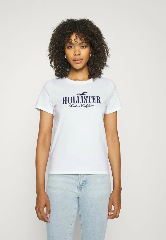 Best Pirce โ๏ธ Hollister Co. INC TECH CORE - Print T-shirt - White ๐ฅ