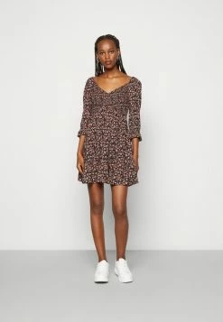 Hot Sale ⌛ Hollister Co. HOT SMOCKED BODICE 👗 DRESS - Day 👗 DRESS - Black 🔥