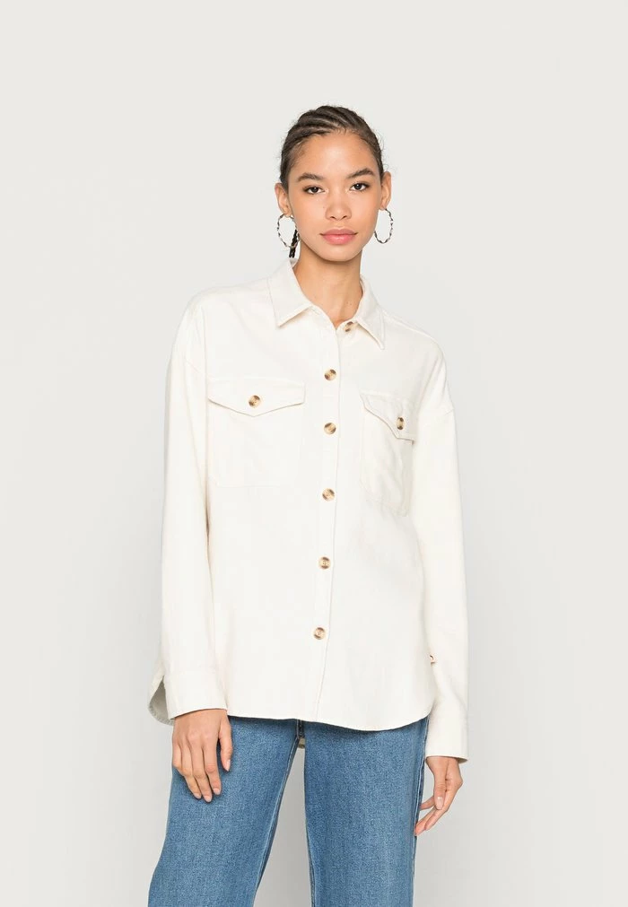 Cheapest ๐ Hollister Co. Button-down Blouse - Cream โค๏ธ
