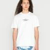 Best Sale 🛒 Hollister Co. RELAXED FIT UNISEX - Print T-shirt - White 💯