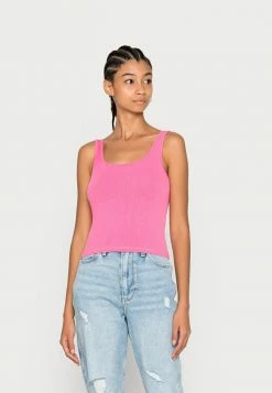 Best reviews of 💯 Hollister Co. BARE SEAMLESS SQUARE NECK TANK - Top - Azalea Pink ✨