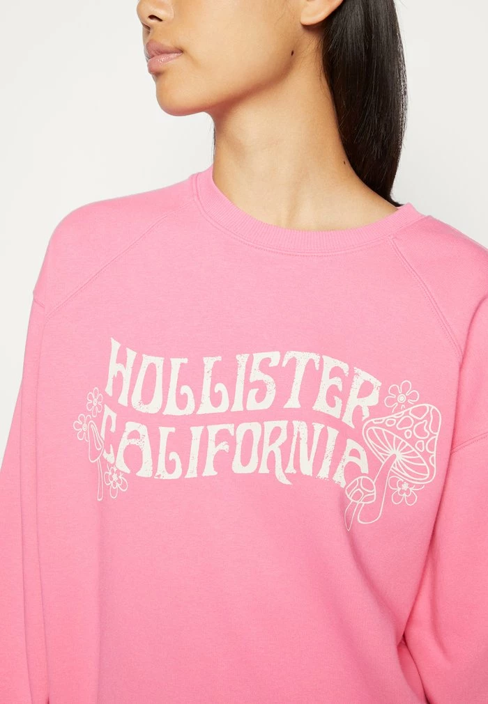 Hot Sale โจ Hollister Co. OVERSIZED CREW RETRO MUSHROOM - Sweatshirt - Azealea Pink ๐ - Image 6