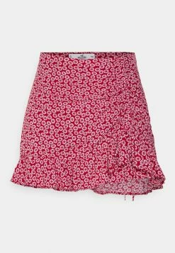 Top 10 ✨ Hollister Co. RUFFLE MINI SKORT - Mini 👗 Skirt - Red Ditsy ✨