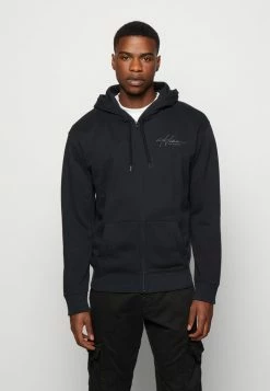 Hot Sale 👍 Hollister Co. EXCLUSIVE SCRIPT - Zip-up Sweatshirt - Black ⌛