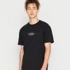 Cheap 😀 Hollister Co. RELAXED FIT UNISEX - Print T-shirt - Black ❤️