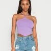 Deals ❤️ Hollister Co. BARE POINT HALTER - Top - Chalk Violet 🤩