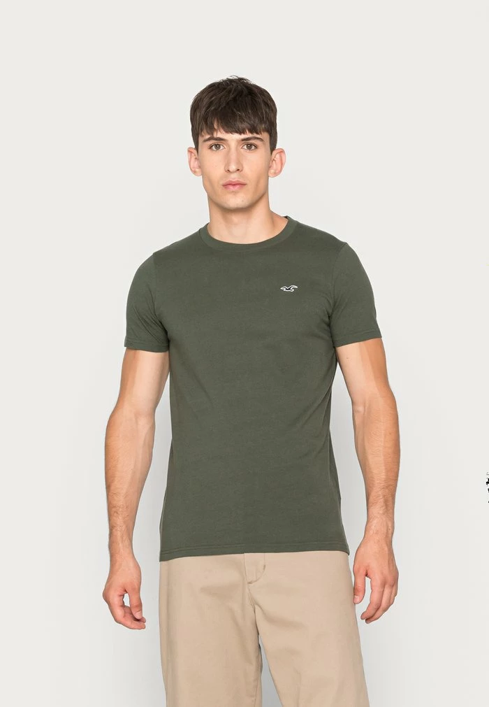 Buy 😉 Hollister Co. MUSCLE FIT CREW 3PACK - Basic T-shirt - Grey/green/navy 😀 - Image 2