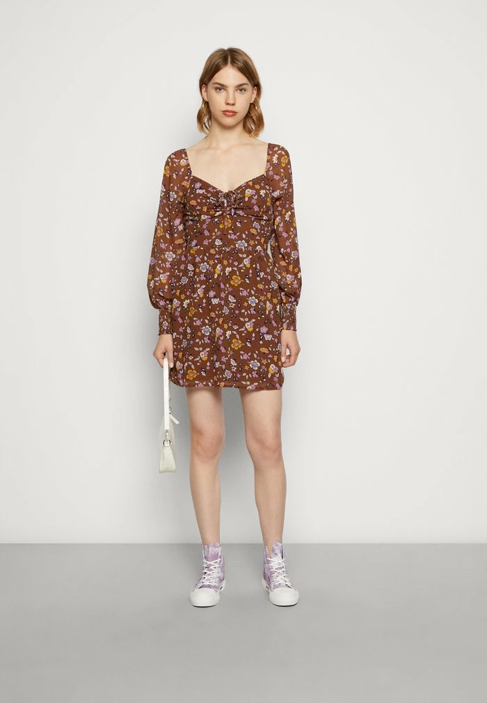 Discount ๐ฏ Hollister Co. SHORT ๐ DRESS - Day ๐ DRESS - Brown/multi-coloured โค๏ธ - Image 2