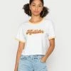 Buy 🥰 Hollister Co. CREW FASHION CORE - Print T-shirt - White And Yellow ⭐