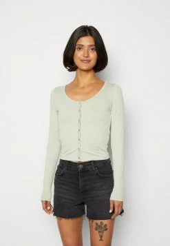 Best deal 🌟 Hollister Co. SLIM SWEETHEART NECK - Cardigan - Desert Sage 🤩