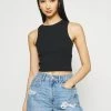 Cheap 😍 Hollister Co. HIGH NECK BOYTANK - Top - Black 🌟
